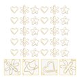 thumbnail image 2 of Miangastore Heart Shaped Paperclips Golden Metal 30Pcs 1.2x1.2x0.04In, 2 of 8