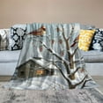 thumbnail image 2 of Pratyus Birds Snow Cabin Theme Soft Plush All Seasons Throw Blanket | Blanket for Bed Sofa Living Room Decor Exquisite Gifts 40x50in, 2 of 6