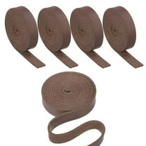 Uxcell 3/8" Flat Leather Strap, 5 Pcs 40" Length PU Leather Strip for Crafts, Brown