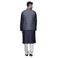thumbnail image 3 of Atasi Ethnic Kurta Churidar Pajama Set With Printed Nehru Jacket Set For Mens, 3 of 3