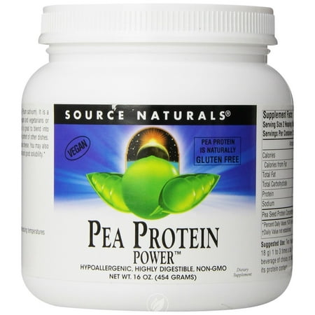 Source Naturals Pea Protein Power, 1 Pound, Pack of