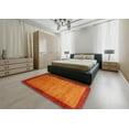 thumbnail image 4 of Ahgly Company Indoor Square Contemporary Neon Red Abstract Area Rugs, 3' Square, 4 of 6