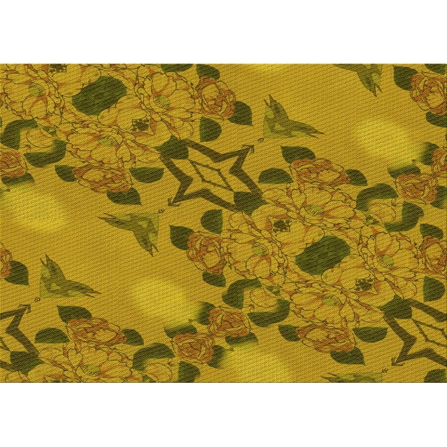 Ahgly Company Tapis d'Intérieur Lavables en Machine à l'État de Transition Brun Bronze Foncé, 7' x 10'