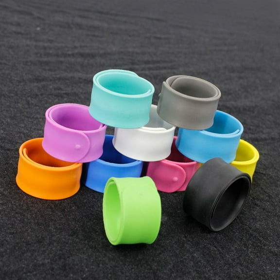 Niceauty Party Bag Bracelets Silicone Slap Bracelets Safe for Skin Birthday Giveaways 12 Pcs