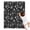 Black Gothic Moon, variant on Black Gothic Moon Card Moth Pattern Blanket,Comfortable Soft Flannel Throw Blanket,All Season,Warm Lightweight Blankets for Sofa Bed Couch Living Room Chair,30"x40"