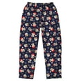 thumbnail image 6 of Disney Men's Mickey and Friends Santa Hat AOP Holiday Design Adult Lounge Sleep Pajama Pants with Elastic Waistband, 6 of 8