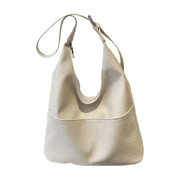ToyKingdee Women's PU Leather Hobo Tote Bag, Large Capacity Shoulder Handbag, Casual Versatile Purse for Work, Office, Travel & Daily Use