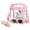 Pink, variant on Clear Crossbody Bag Stadium Approved, Clear Purses for Women, Small Stadium Bag for Events Concerts Sports Fans-Black