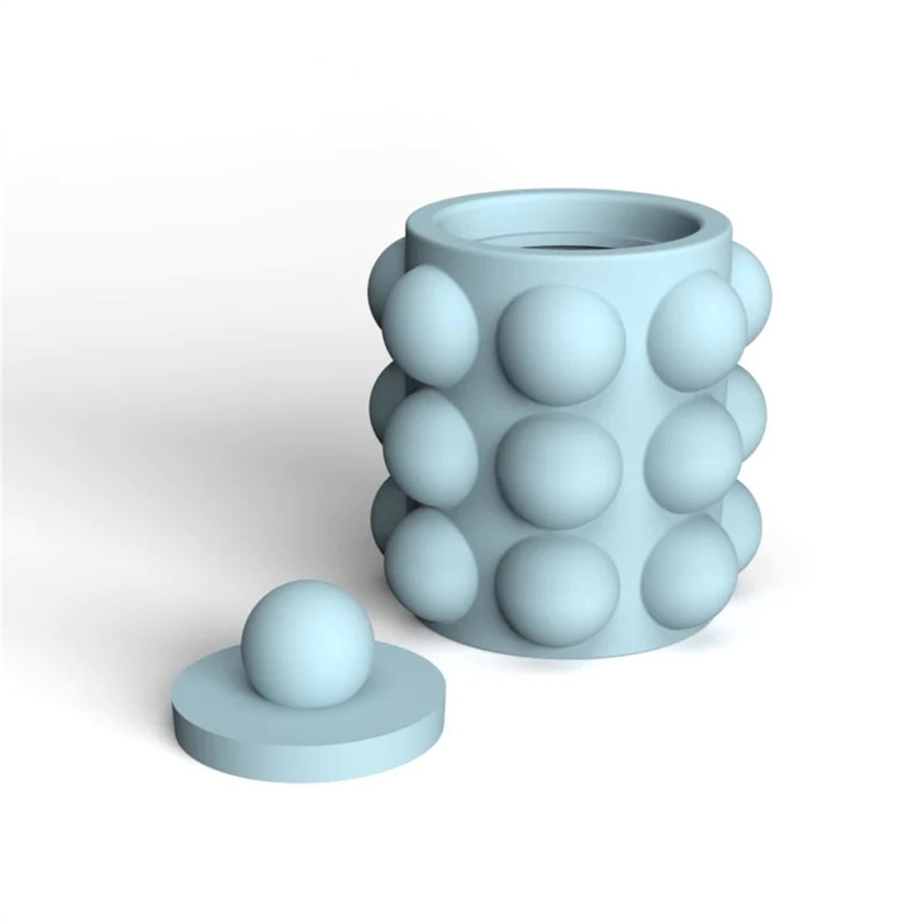 Round Tray Resin Casting Mould Candle Holder Silicone Cup Molds with Lid Resin Casting Mould Round Silicone Soap Mold
