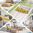 thumbnail image 6 of Yellow Sunflowers Pillow Covers, Linen Long Throw Pillow Case, Summer Floral Elegant Pastoral Checkered Holiday Pillow Protector Decorative Cushion Cover for Living Room/Bedroom 20" x 26", 6 of 8
