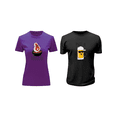 thumbnail image 2 of Playera Duo Parejas Con Impresion De La Pareja Perfecta Con Cerveza 14 De Febrero San Valentin Color Morado Talla Chica Marca Emil SaEs, 2 of 4