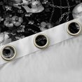 thumbnail image 4 of Homewish Vintage Gothic Skull Kitchen Curtains,Grunge Flowers Black Out Curtains Pack of 2 (42x63 Each),Gray,Halloween Living Room Curtains, 4 of 6
