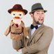 thumbnail image 2 of Juguete de peluche Hand Puppet ZJoey Detective, 36 cm, para contar historias, 2 of 7