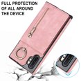 thumbnail image 5 of Feishell for Samsung Note 10 Plus, Case Wallet with Card Holder Functional Two Way Kickstand Durable Zipper Pocket RFID Blocking Leather Protective Leather for Samsung Galaxy Note 10 Plus, Pink, 5 of 12