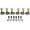 Nickel, variant on Kluson 3 Per Side Locking Revolution Series G-Mount Pearloid Keystone Tuning Machines Nickel