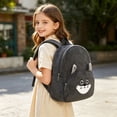 thumbnail image 3 of Weebloom School Backpack For Kids Boys Girls Adorable Animal Cute Cartoon School Bookbag Preschool Kindergarten Black, 3 of 3