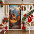 thumbnail image 5 of Autumn Landscape Fantasy Castle Banner for Home Decor Nature Lovers Seasonal Display, 5 of 8