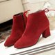 thumbnail image 1 of Botas Martin de primavera para mujer, botas informales con cremallera y tacón cuadrado alto y punta puntiaguda, botines para mujer para primavera, 1 of 5