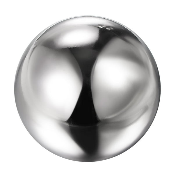 Bola de Contemplación Uxcell de 8 pulgadas, Bola Hueca Pulida de Acero Inoxidable 304, Bola de Espejo Tono Plateado