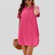 thumbnail image 1 of WILLBEST Vestidos Largos Casuales Para Mujer Vestido Informal Con Dobladillo Redondo Y Cuello Levantado, Color Sólido, A La Moda Para Mujer, 1 of 3