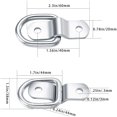 thumbnail image 2 of CHAO Anillos de amarre de acero inoxidable, 6 uds., fijación de anillo en D con tornillos para remolque, barcos, coches, carga, automóviles y camiones, 2 of 5