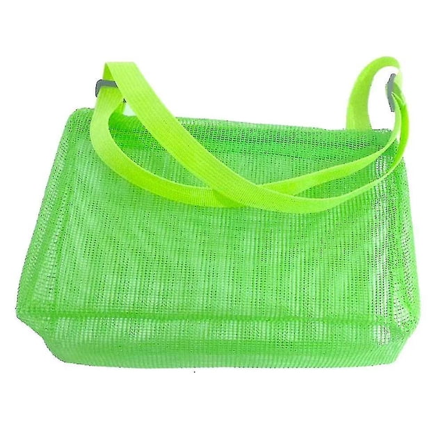 Bolsa colectora Beach Sand Toys para niños con forma de concha verde HUOGUO