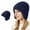 Navy, variant on Luxalzxs Winter Beanie Hat for Women Warm Knitted Cap Plush Thicken Ear Protection Head Cap Earflap Hat Cold Weather Skull Cap