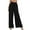 Black, variant on PMUYBHF Pinstripe Pants Women Womens Solid Casual Drawstring Loose Elastic Waist Beach Leg Palazzo Pants Trousers with Pockets Pants for Women Dressy Casual Petite Women's Pants Petite with Pockets