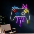 thumbnail image 2 of Handmadetneonsign Dripping Game Controller Neon Sign, Dripping Controller Led Sign, Game Player Led, 2 of 5