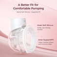 thumbnail image 2 of Momcozy Breast Pump S12 Pro Quick, Hands-Free Wearable & Wireless Pump, with DoubleFit Hybrid Flange, 3 Modes & 9 Levels Electric Pump Portable, Smart Display, 24mm Flange, 1 Count, Cozy White, 2 of 8