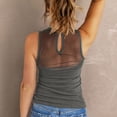 thumbnail image 5 of Sngxgn Womens Tops - Scoop Neck Cami - Tank Top for Women, Camisole for Women, Tummy Control Shapewear(Grey,L), 5 of 7
