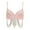 Pink, variant on Women's Sequin Beads Bra Crop Top Fringe Rhinestone Sequin Club Bra Spaghetti Straps Underwire Push Up Bustier