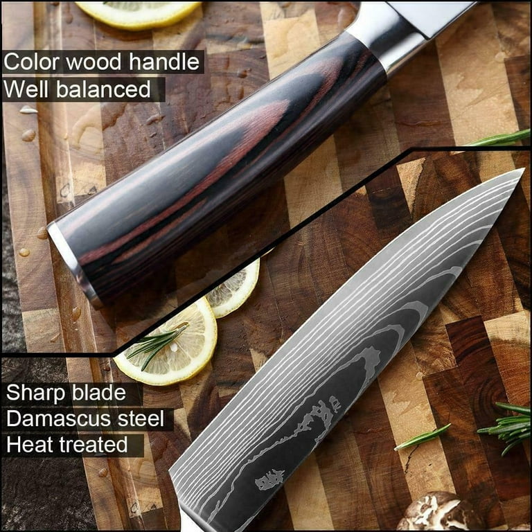 10 Piece Professional Kitchen Knife Set With Ergonomic Resin Handle 