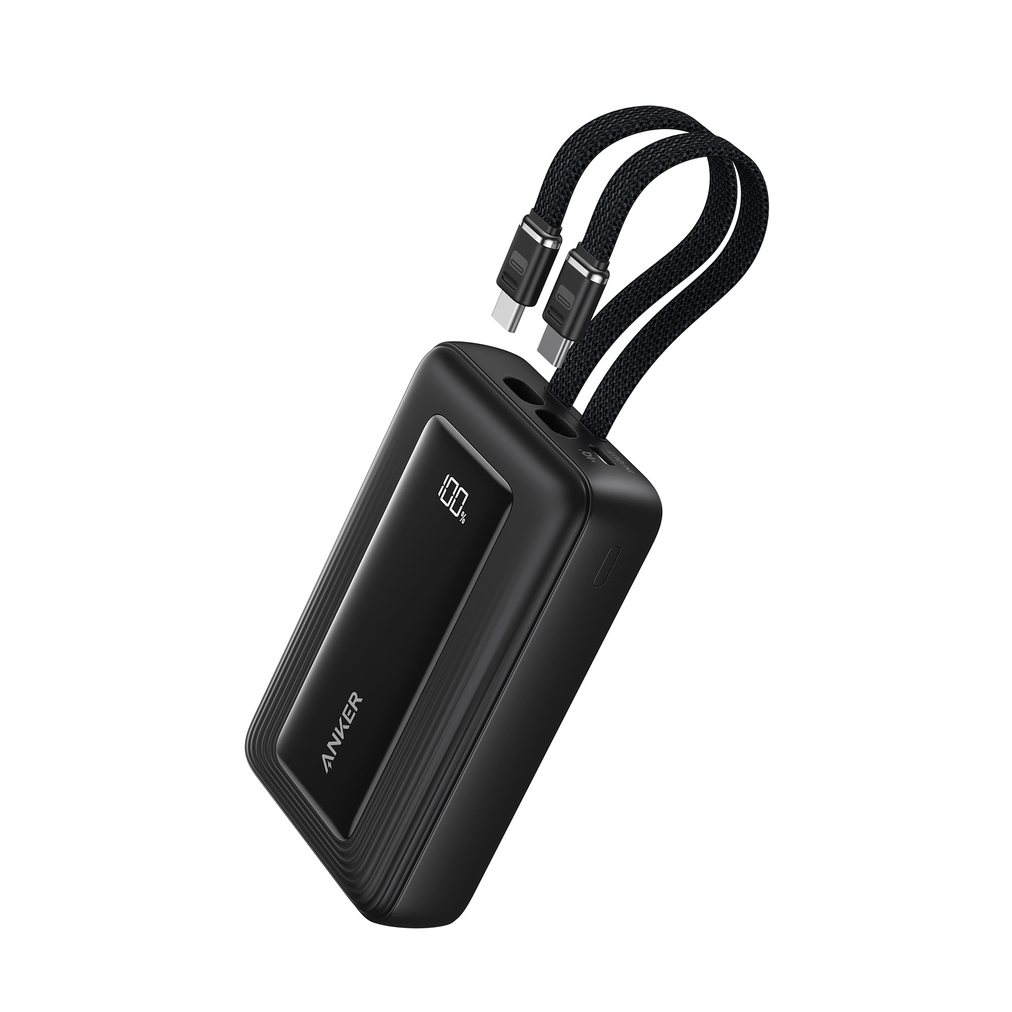 Anker Power Bank (10,000mAh, 35W, Dual Built-in USB-C Cables)
