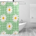 thumbnail image 2 of FREEAMG Beautiful Flowers Shower Curtain Waterproof Fabric Shower Curtains for Bathroom Decoration Curtain with 12 Hooks 60x72 Inch, 2 of 6