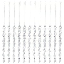 AUDeals Colorful Acrylic Icicle Christmas Ornaments Glittering Ice Stick & Ice Drop Hanging Decor for Tree, Windows & Winter Wonderland Theme