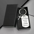 thumbnail image 2 of Inspirational Scripture Metal Key Chains with Cross Pendant - Bible Verse Keychain Religious Gift for Christian, 2 of 13