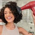 thumbnail image 3 of Sassy Ceramic Ion Hair Dryer, 1875-Watt Salon Dryer with Concentrator and Diffuser Red, 3 of 6