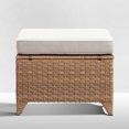 thumbnail image 2 of POCASSY Wicker Outdoor Ottoman with Cushions, 2 of 6