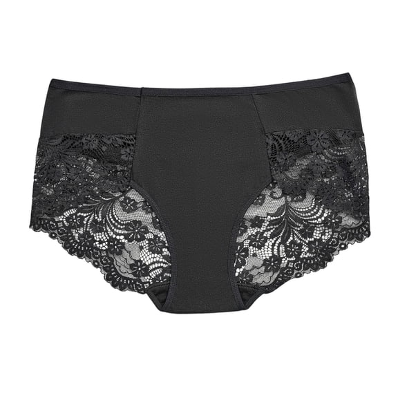 Jamicy Soft Women's Panties High Waisted Soft Comfortable Underwear Thin Thong Lace Female Briefs