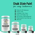 thumbnail image 4 of Chalky Chicks 16 Fl Oz Matte Cenote (Teal Blue) Chalk Paint for Furniture Without Sanding - No Prep Furniture Paint No Sanding All in One for Crafts, Wood, Walls, Cabinet, Metal, Dresser, Farmhouse, 4 of 9