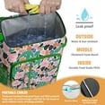 thumbnail image 3 of Bloom Print Romantic Floral Backpack Cooler - 20L High Capacity, Durable & Lightweight for Travel, 3 of 4