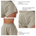 thumbnail image 4 of Pantalones cortos elásticos de Yoga sueltos informales de verano de secado rápido para mujer, pantalones cortos de entrenamiento para correr, Fitness, bailar, 4 of 5