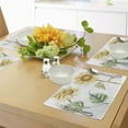 thumbnail image 4 of Ambesonne Watercolor Place Mats Set of 4, Alluring Sunflowers, Standard Size, Yellow Green Yellow, 4 of 6
