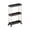 Black, variant on 3-Tier Rolling Storage Cart | Slim Space-Saving Organizer with Removable Shelves & Hooks | Black Plastic Utility Cart for Kitchen, Dorm, or Bathroom