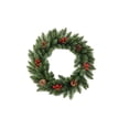 thumbnail image 2 of PONPRNGY Christmas Wreaths for Front Door Christmas Snow Flocked Door Wreath with Balls Ornaments Pinecone Berries for Xmas Room Fireplaces Walls Home Indoor/Outdoor Porch Decor, 2 of 6
