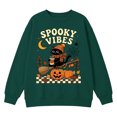 thumbnail image 5 of Venzia Women Cute Fall Sweatshirt, Retro Pumpkin Black Cat Cartoon Graphic Crewneck Casual Autumn Pullover Top, 5 of 6