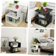 thumbnail image 3 of STRANDCHIC Coffee Table Small Bamboo Design for Bedroom Storage 1 Set, 3 of 8