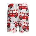 thumbnail image 2 of Lsque Gnomes On The Car Mens Sleep Pajama Shorts,Short Pajama Pants, Cotton Ultra-Soft Knit-Small, 2 of 9
