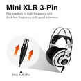 thumbnail image 5 of MiniXLR Nylon Cable 4ft Compatible with AKG Q701 K712 K272 K371 K141 K171 K175 K245 K181 K181DJ K267 K701 K702 K271S K712PRO Pioneer HDJ-2000 HDJ-2000MK II H118 H128 DT1770Pro DT1990Pro 120cm, 5 of 10